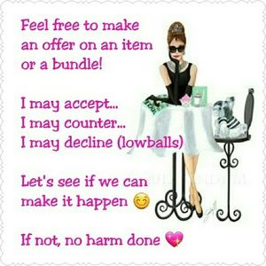 Offers welcome!